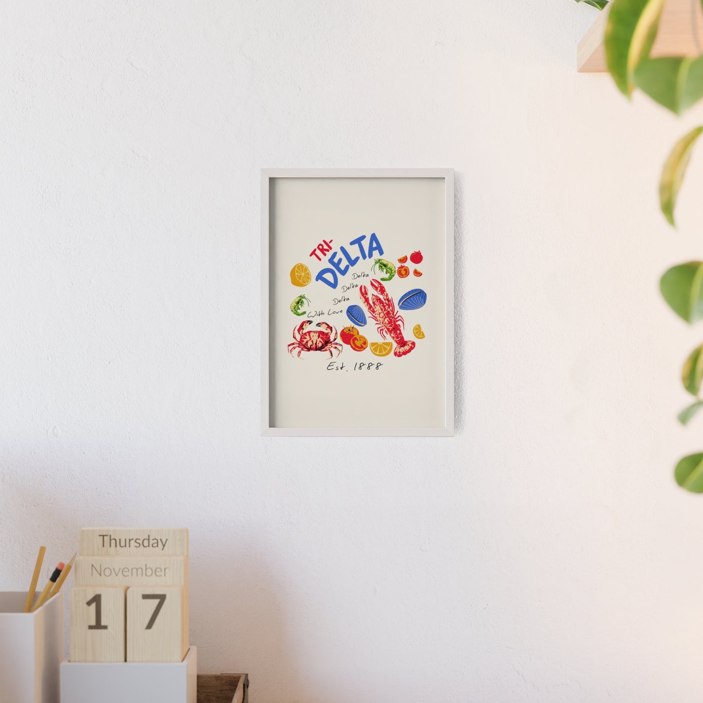 Tri Delta Sorority Framed Poster