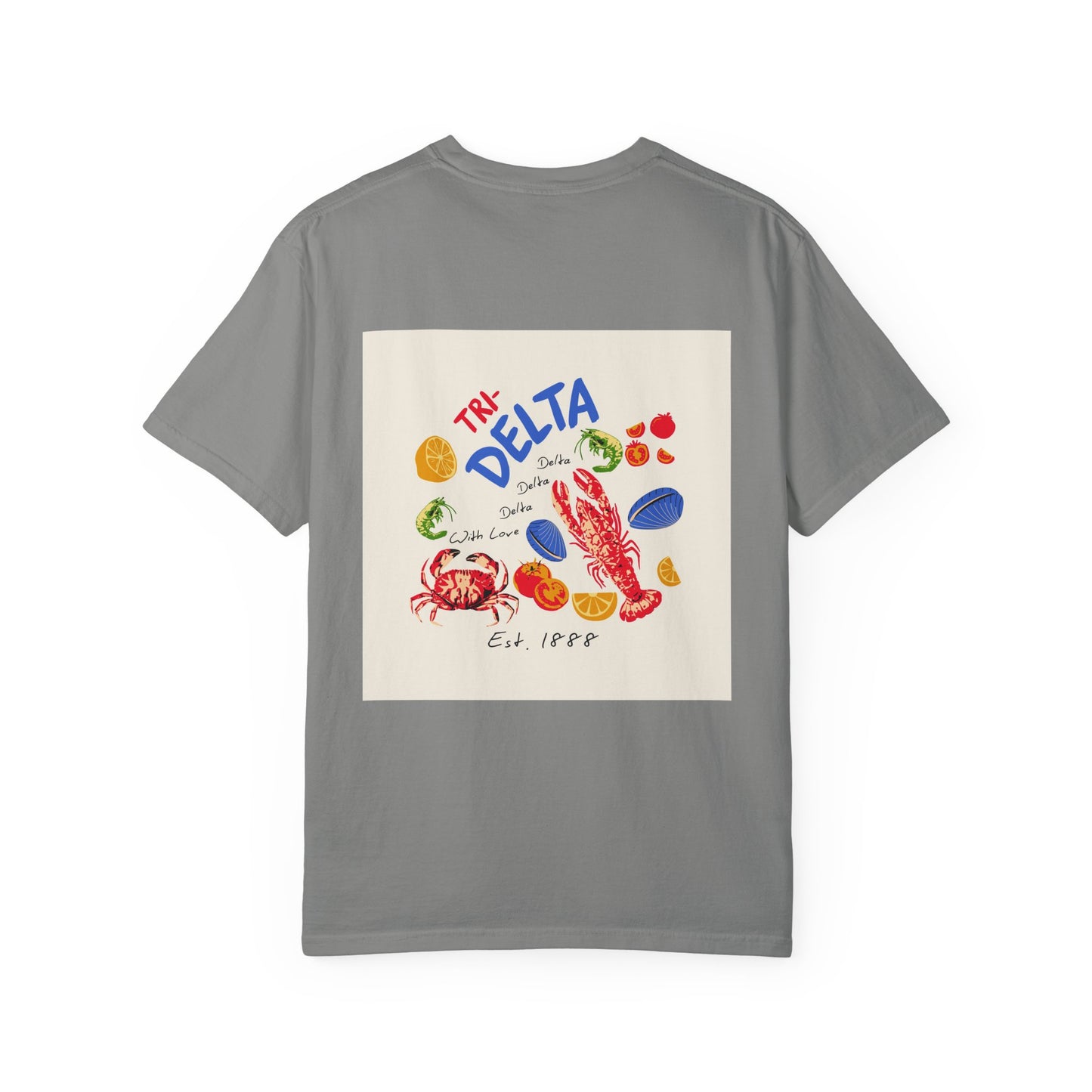 Tri Delta Sorority T-Shirt | Delta Delta Delta Sisterhood Coastal Graphic Design