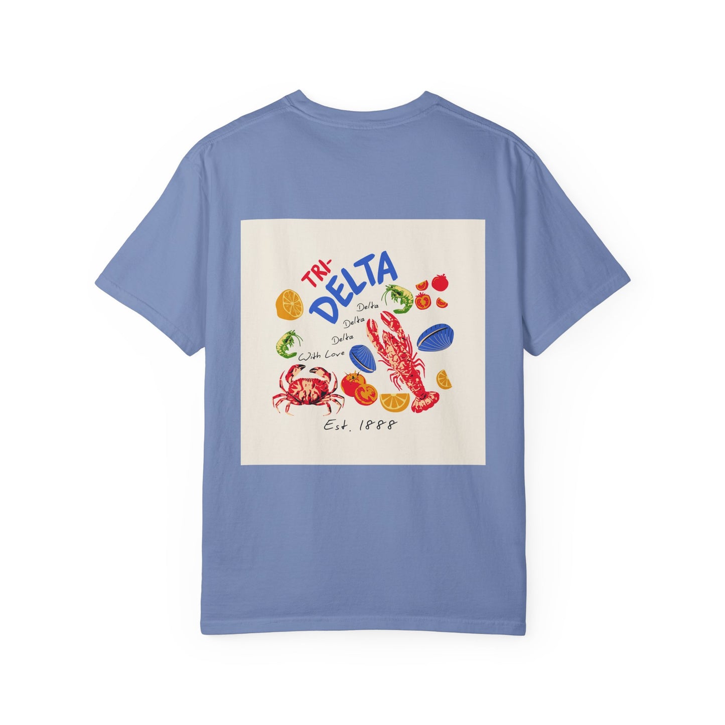 Tri Delta Sorority T-Shirt | Delta Delta Delta Sisterhood Coastal Graphic Design