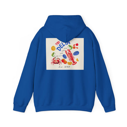 Tri Delta Sorority Hoodie | Delta Delta Delta Sisterhood Coastal Graphic Design