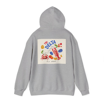 Tri Delta Sorority Hoodie | Delta Delta Delta Sisterhood Coastal Graphic Design