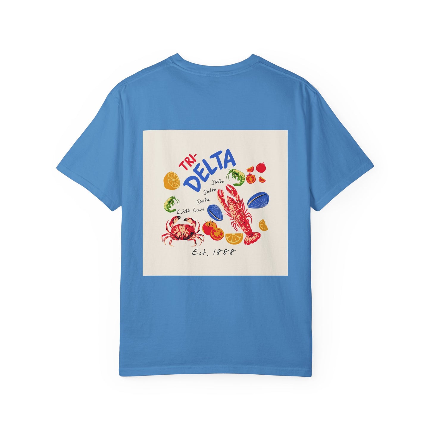 Tri Delta Sorority T-Shirt | Delta Delta Delta Sisterhood Coastal Graphic Design