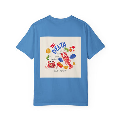 Tri Delta Sorority T-Shirt | Delta Delta Delta Sisterhood Coastal Graphic Design