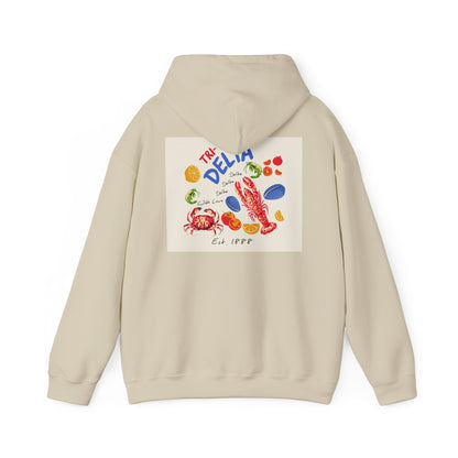 Tri Delta Sorority Hoodie | Delta Delta Delta Sisterhood Coastal Graphic Design