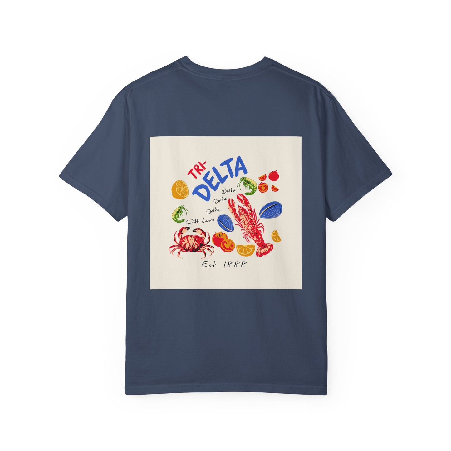 Tri Delta Sorority T-Shirt | Delta Delta Delta Sisterhood Coastal Graphic Design