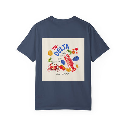 Tri Delta Sorority T-Shirt | Delta Delta Delta Sisterhood Coastal Graphic Design