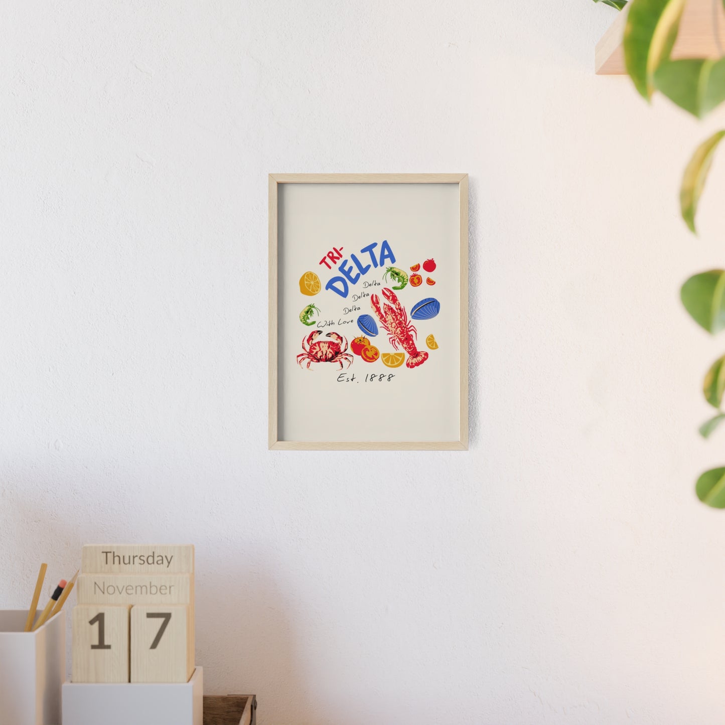 Tri Delta Sorority Framed Poster