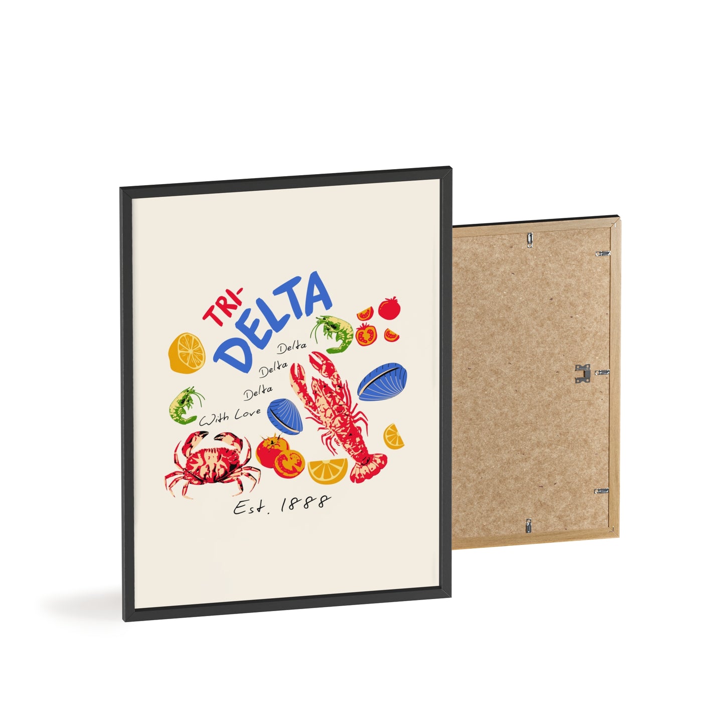 Tri Delta Sorority Framed Poster