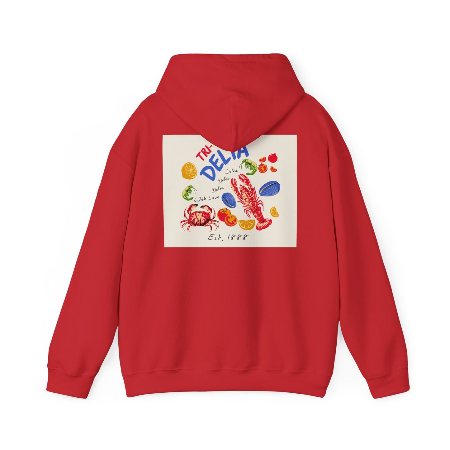 Tri Delta Sorority Hoodie | Delta Delta Delta Sisterhood Coastal Graphic Design