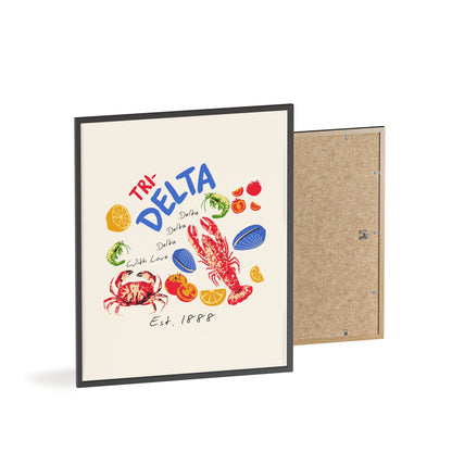 Tri Delta Sorority Framed Poster