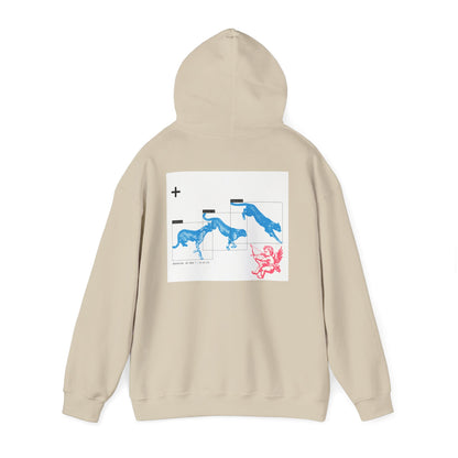 Cherub Angel Cheetah Leopard Hoodie | Neon Blue Pink College Sweats & Loungewear | Gift for Her Big Little Gift Sorority Gift