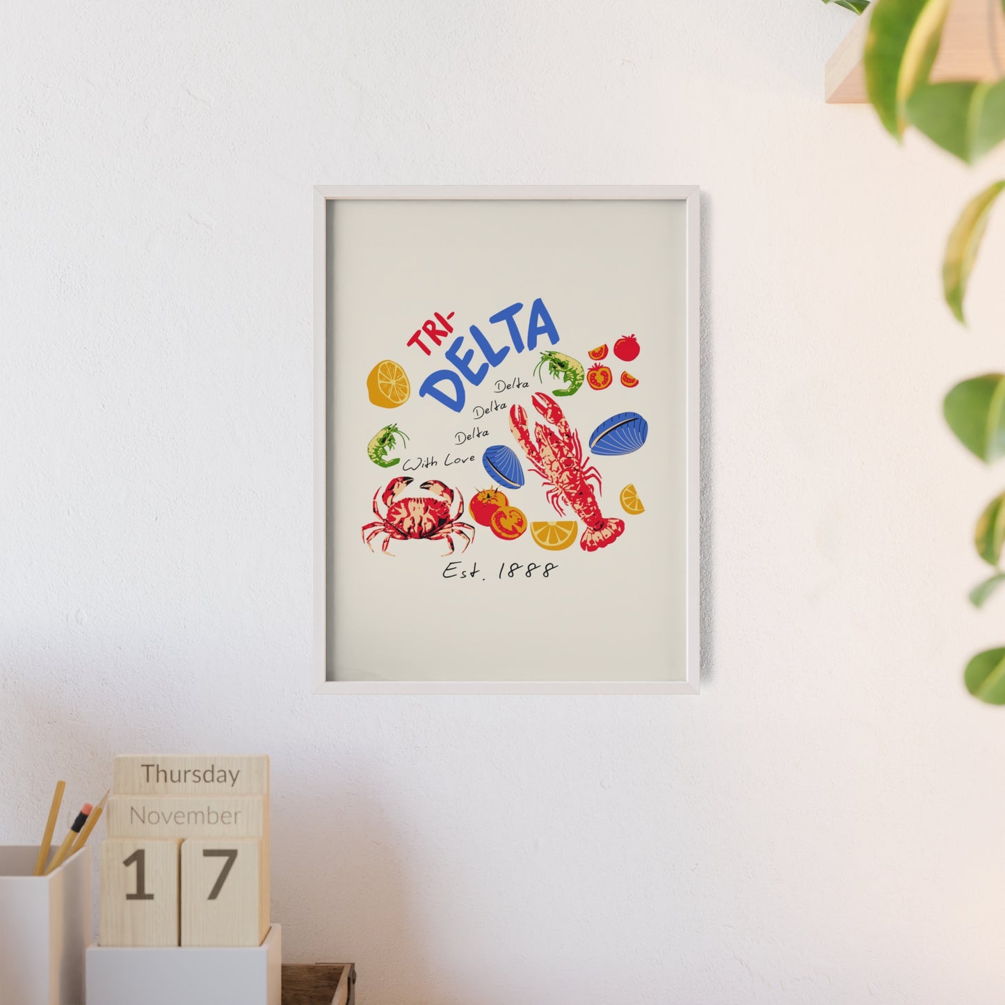 Tri Delta Sorority Framed Poster