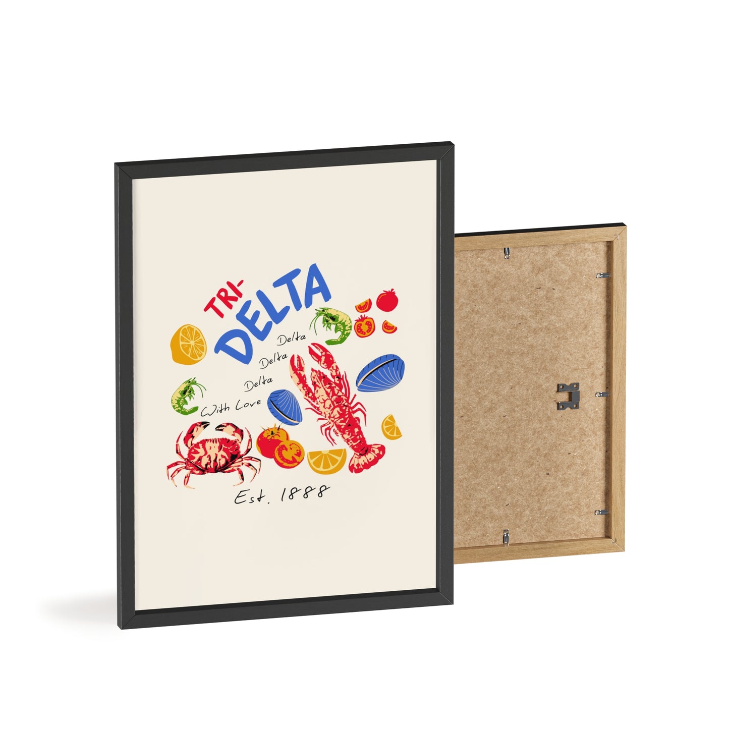 Tri Delta Sorority Framed Poster