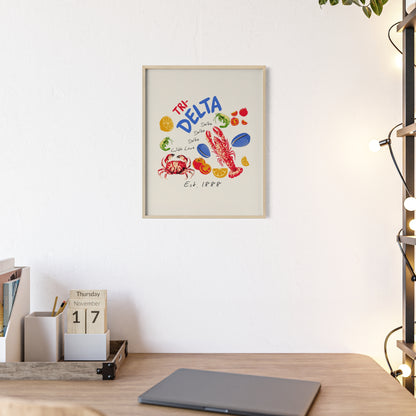 Tri Delta Sorority Framed Poster