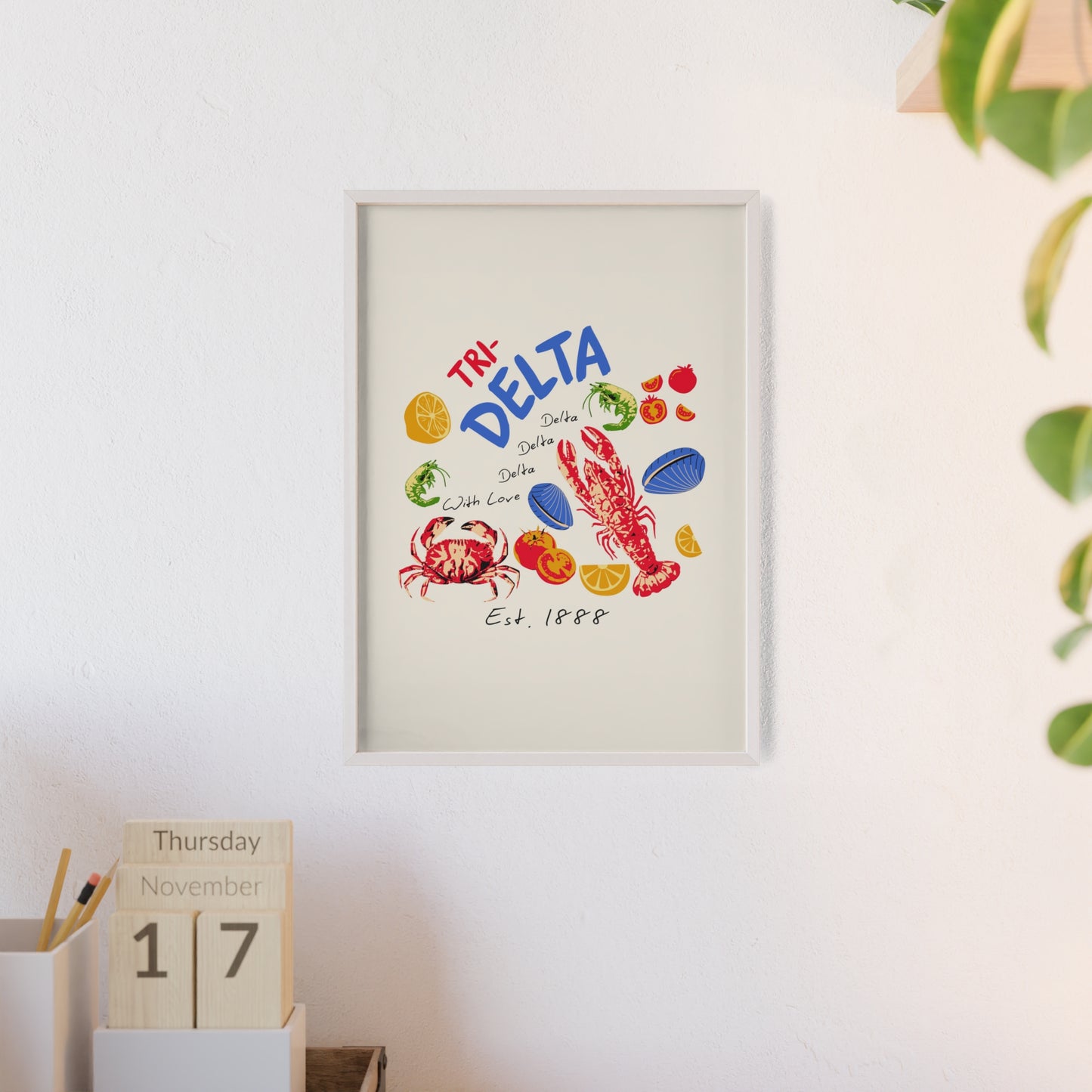 Tri Delta Sorority Framed Poster
