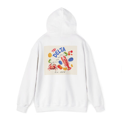 Tri Delta Sorority Hoodie | Delta Delta Delta Sisterhood Coastal Graphic Design