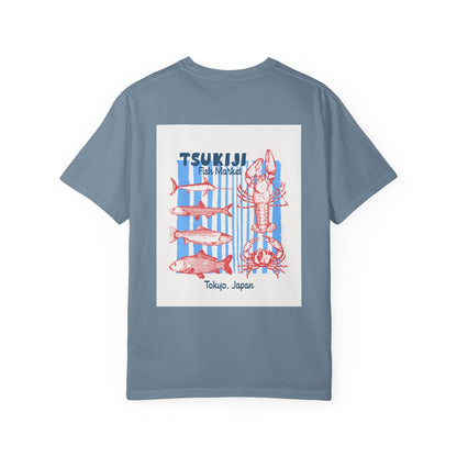Tsukiji Fish Market Seafood Graphic T-Shirt