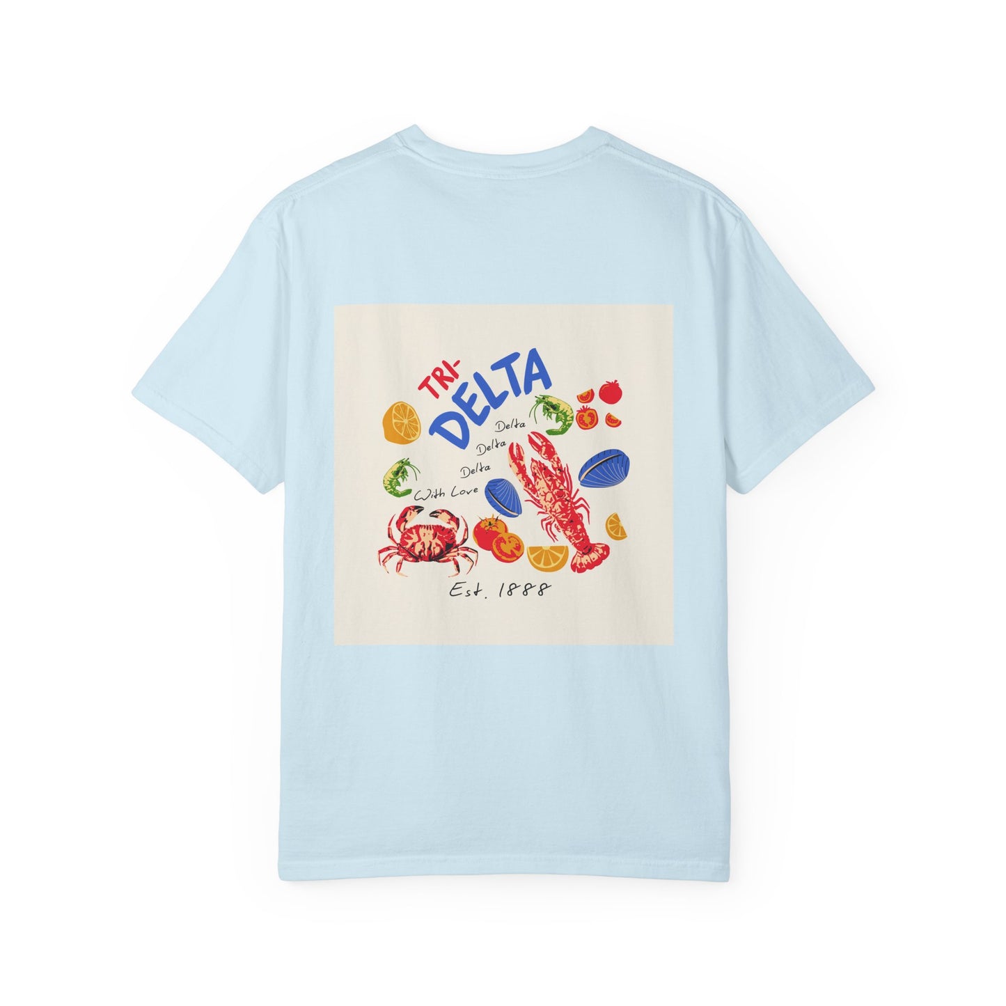 Tri Delta Sorority T-Shirt | Delta Delta Delta Sisterhood Coastal Graphic Design