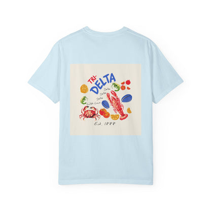 Tri Delta Sorority T-Shirt | Delta Delta Delta Sisterhood Coastal Graphic Design