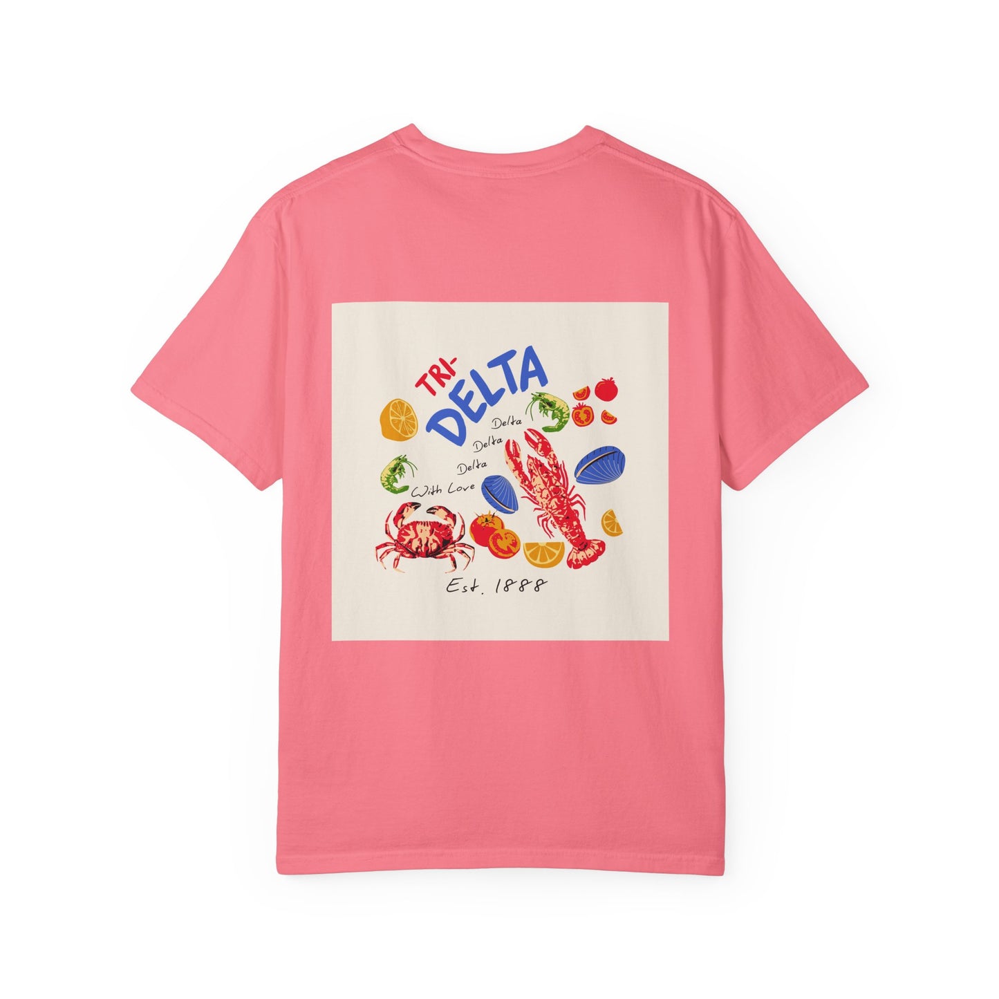 Tri Delta Sorority T-Shirt | Delta Delta Delta Sisterhood Coastal Graphic Design