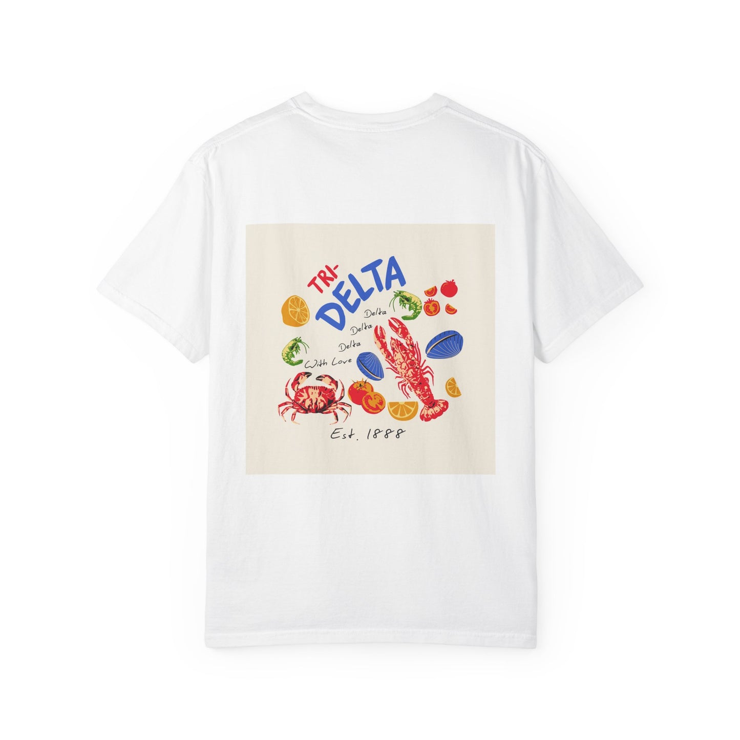 Tri Delta Sorority T-Shirt | Delta Delta Delta Sisterhood Coastal Graphic Design