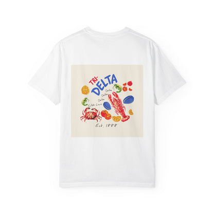 Tri Delta Sorority T-Shirt | Delta Delta Delta Sisterhood Coastal Graphic Design