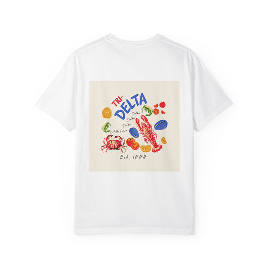 Tri Delta Sorority T-Shirt | Delta Delta Delta Sisterhood Coastal Graphic Design