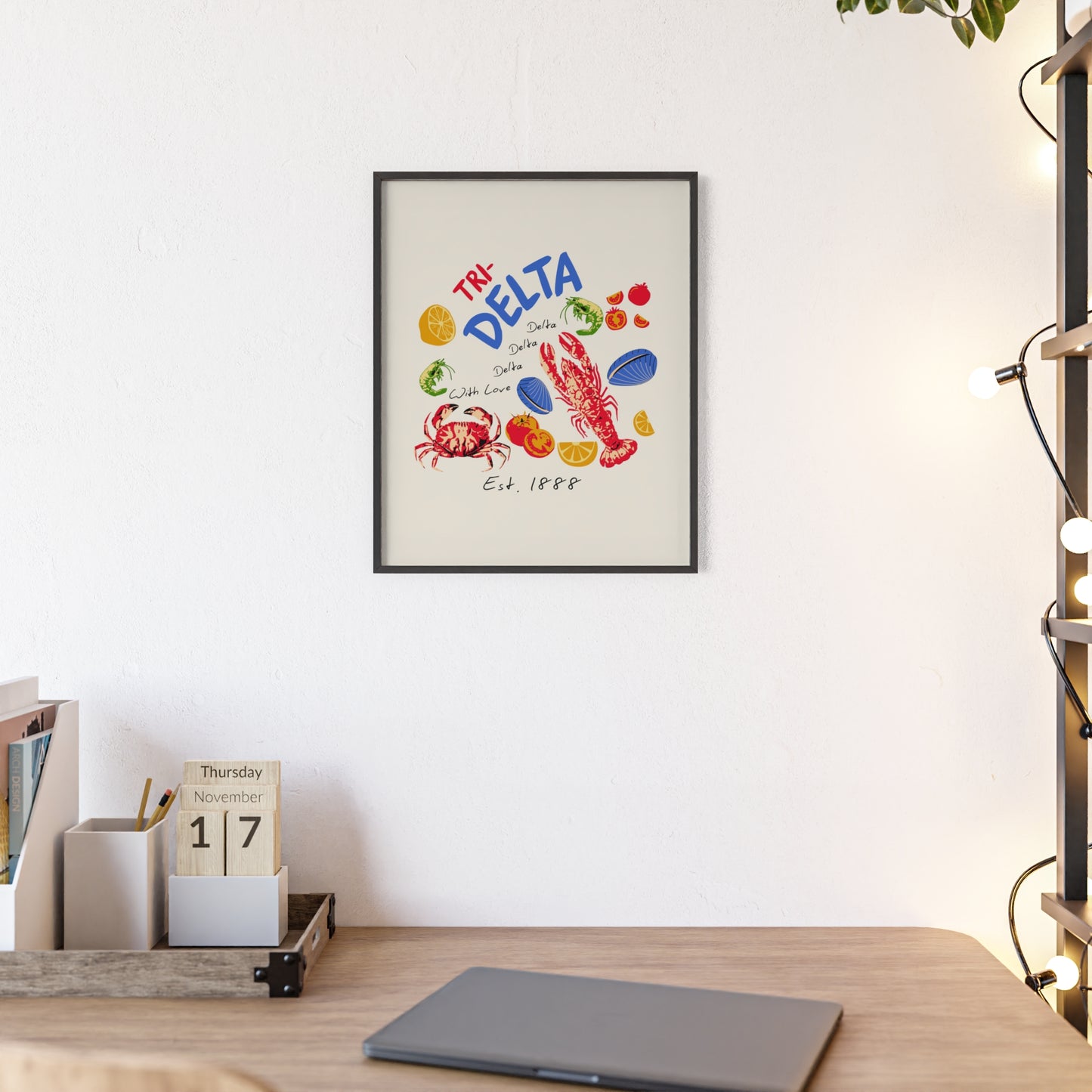Tri Delta Sorority Framed Poster
