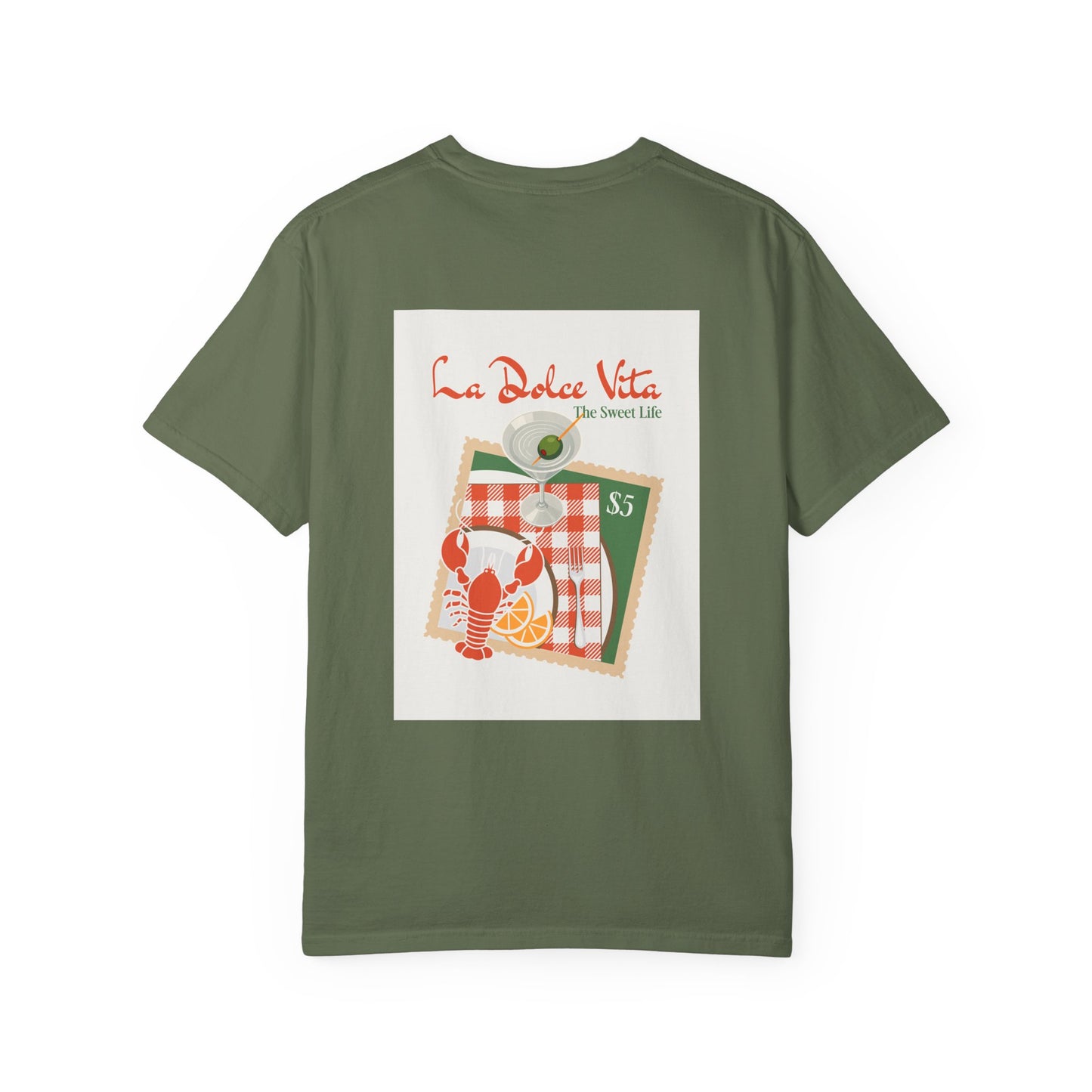 La Dolce Vita Lobster Picnic Graphic T-shirt