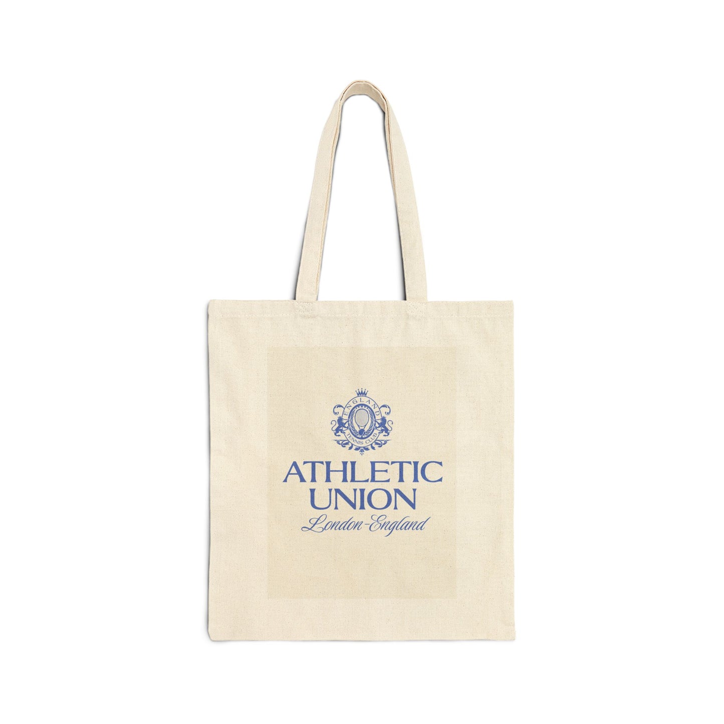 Athletic Union Crest Tote Bag | Canvas Library Market Shopping Tote