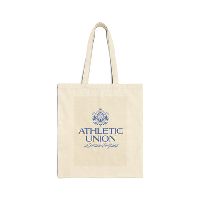 Athletic Union Crest Tote Bag | Canvas Library Market Shopping Tote