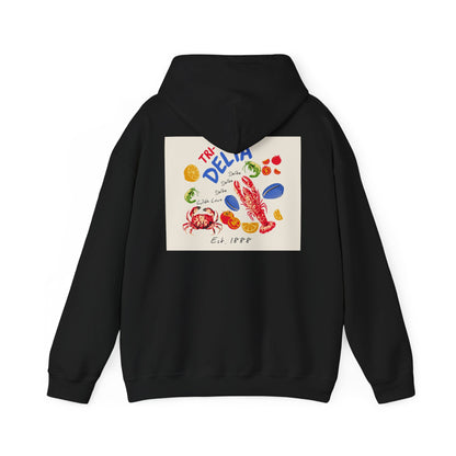Tri Delta Sorority Hoodie | Delta Delta Delta Sisterhood Coastal Graphic Design