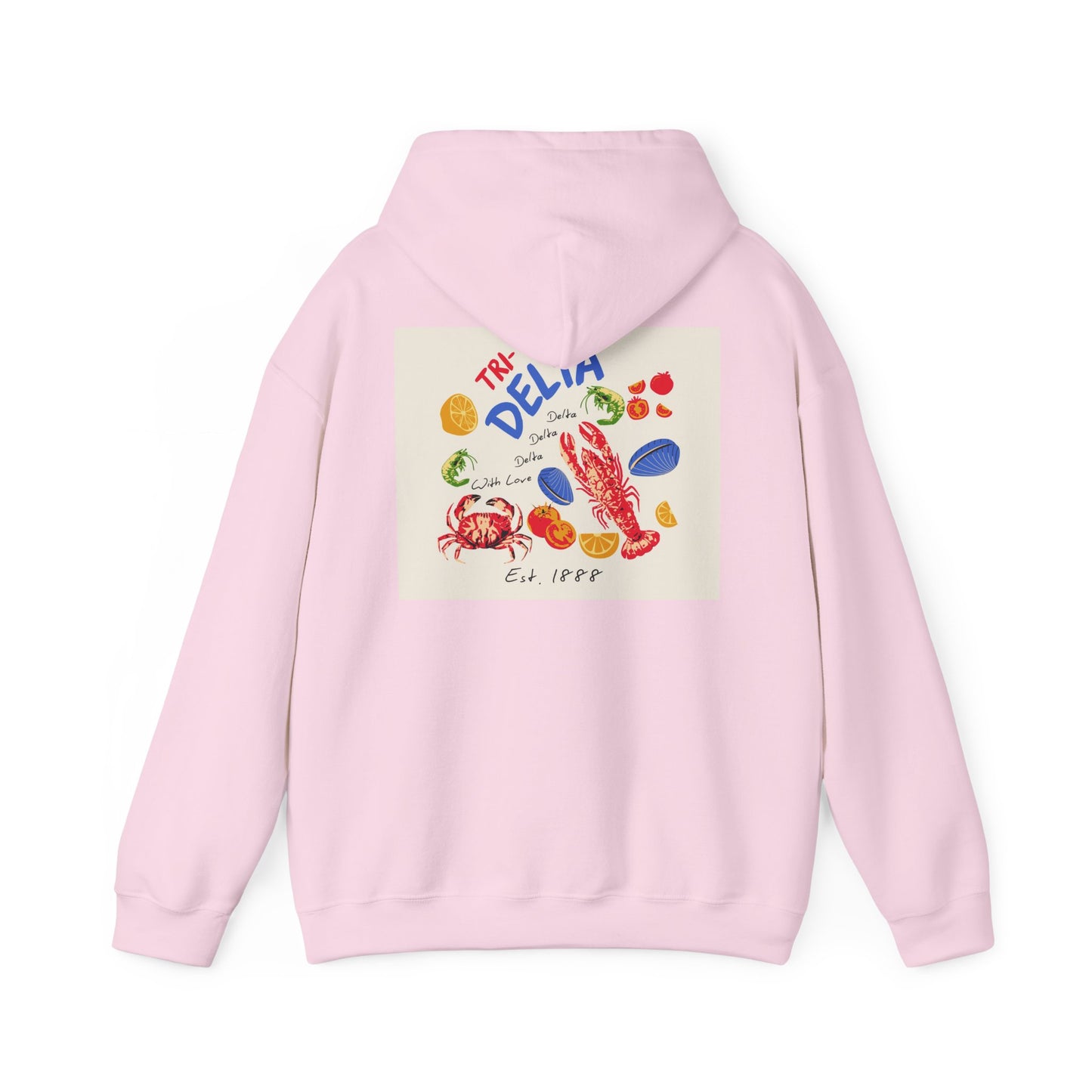 Tri Delta Sorority Hoodie | Delta Delta Delta Sisterhood Coastal Graphic Design