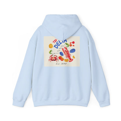 Tri Delta Sorority Hoodie | Delta Delta Delta Sisterhood Coastal Graphic Design
