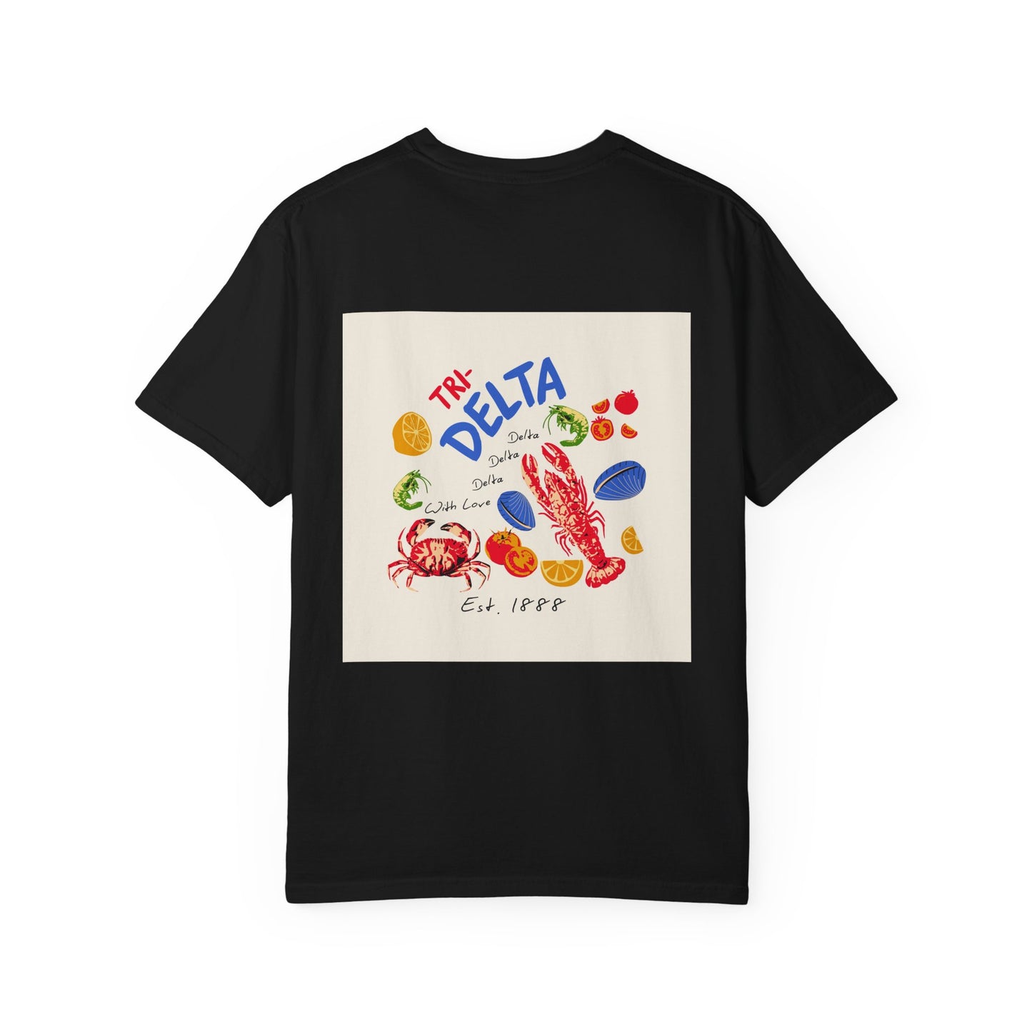Tri Delta Sorority T-Shirt | Delta Delta Delta Sisterhood Coastal Graphic Design