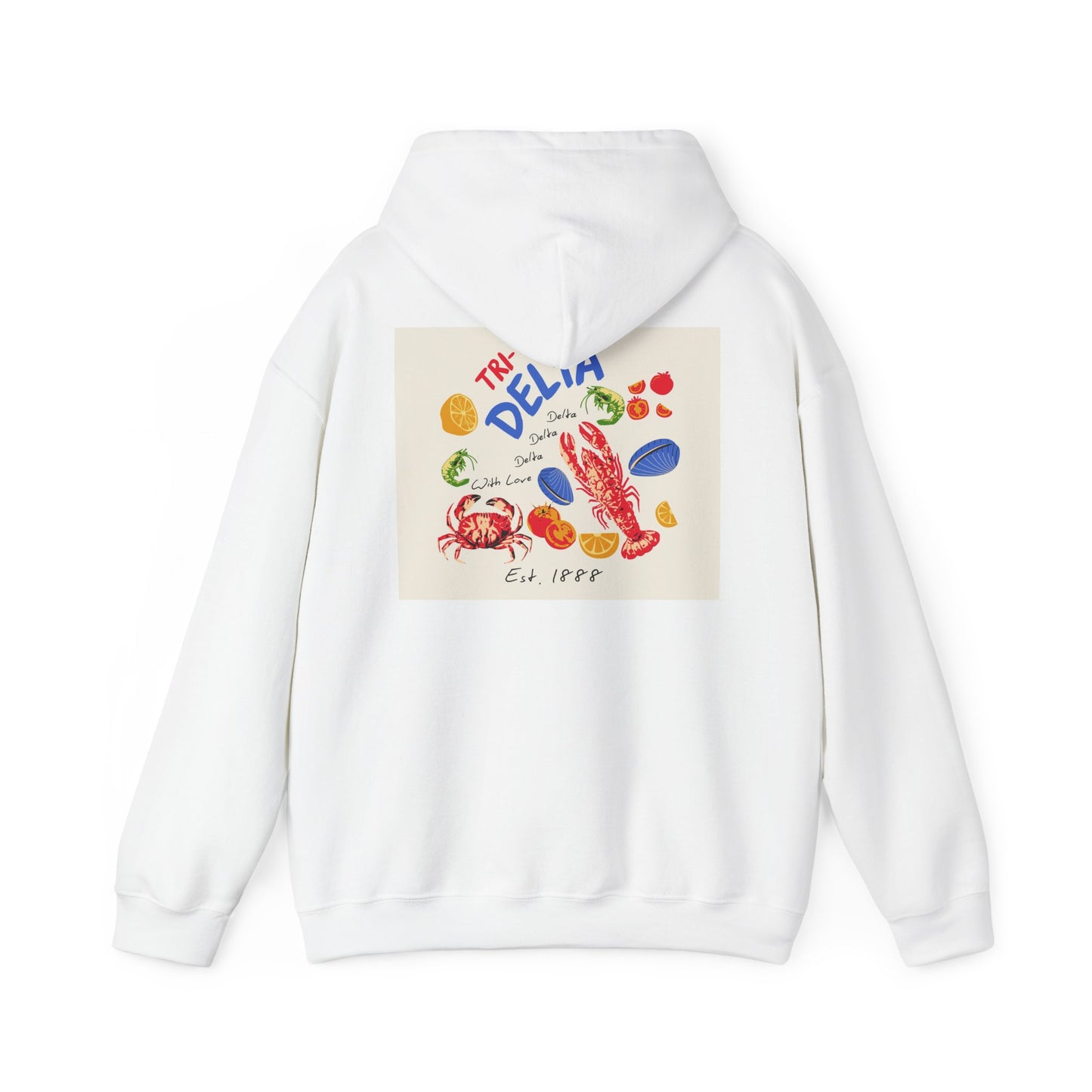 Tri Delta Sorority Hoodie | Delta Delta Delta Sisterhood Coastal Graphic Design