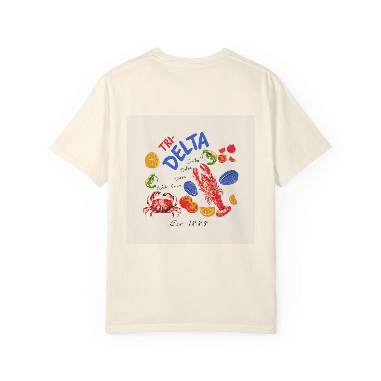 Tri Delta Sorority T-Shirt | Delta Delta Delta Sisterhood Coastal Graphic Design