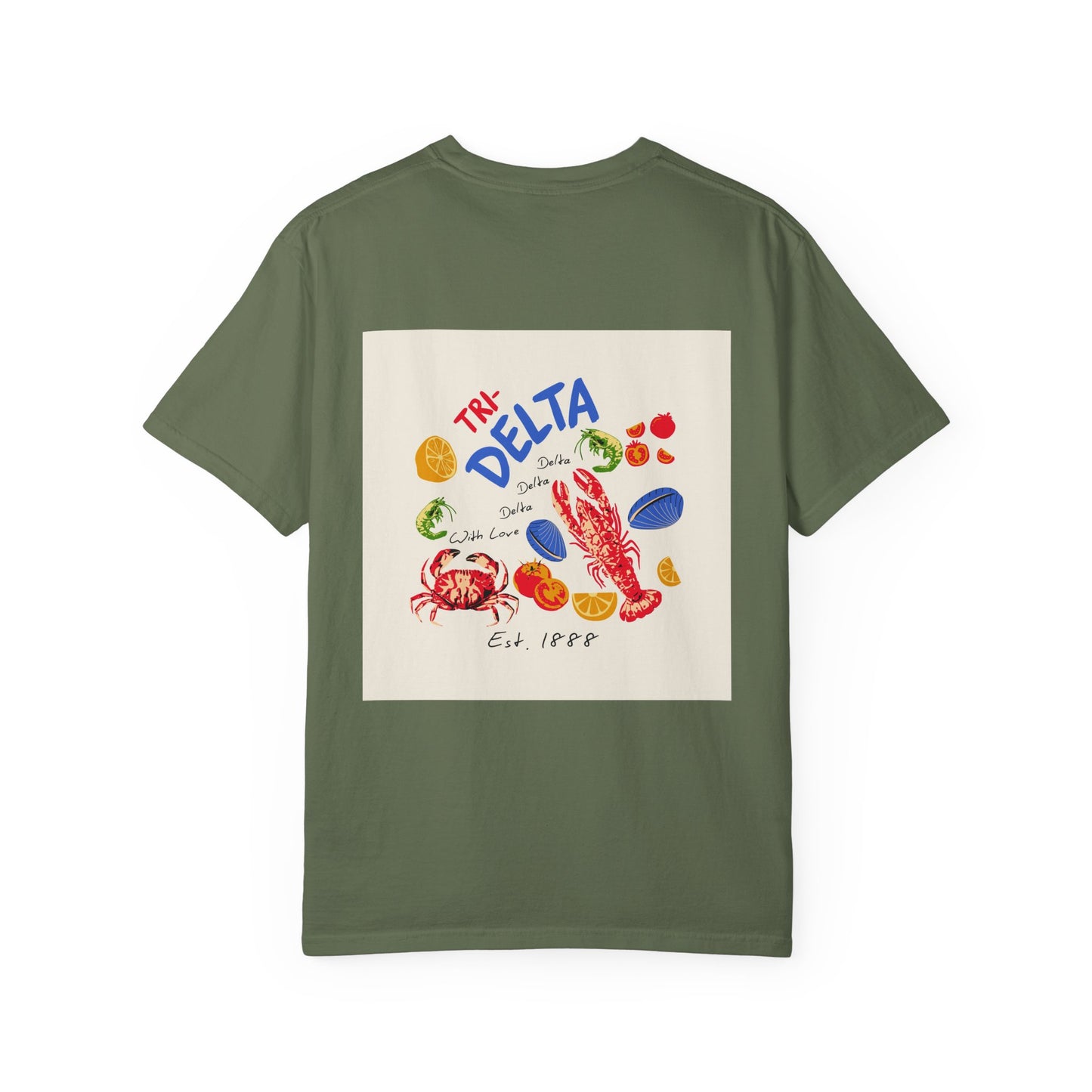Tri Delta Sorority T-Shirt | Delta Delta Delta Sisterhood Coastal Graphic Design