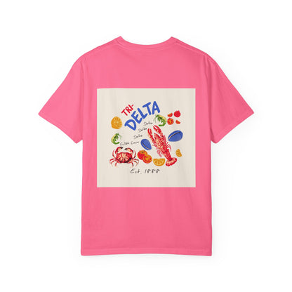 Tri Delta Sorority T-Shirt | Delta Delta Delta Sisterhood Coastal Graphic Design