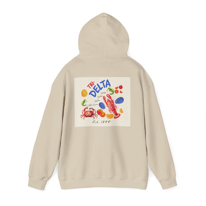 Tri Delta Sorority Hoodie | Delta Delta Delta Sisterhood Coastal Graphic Design