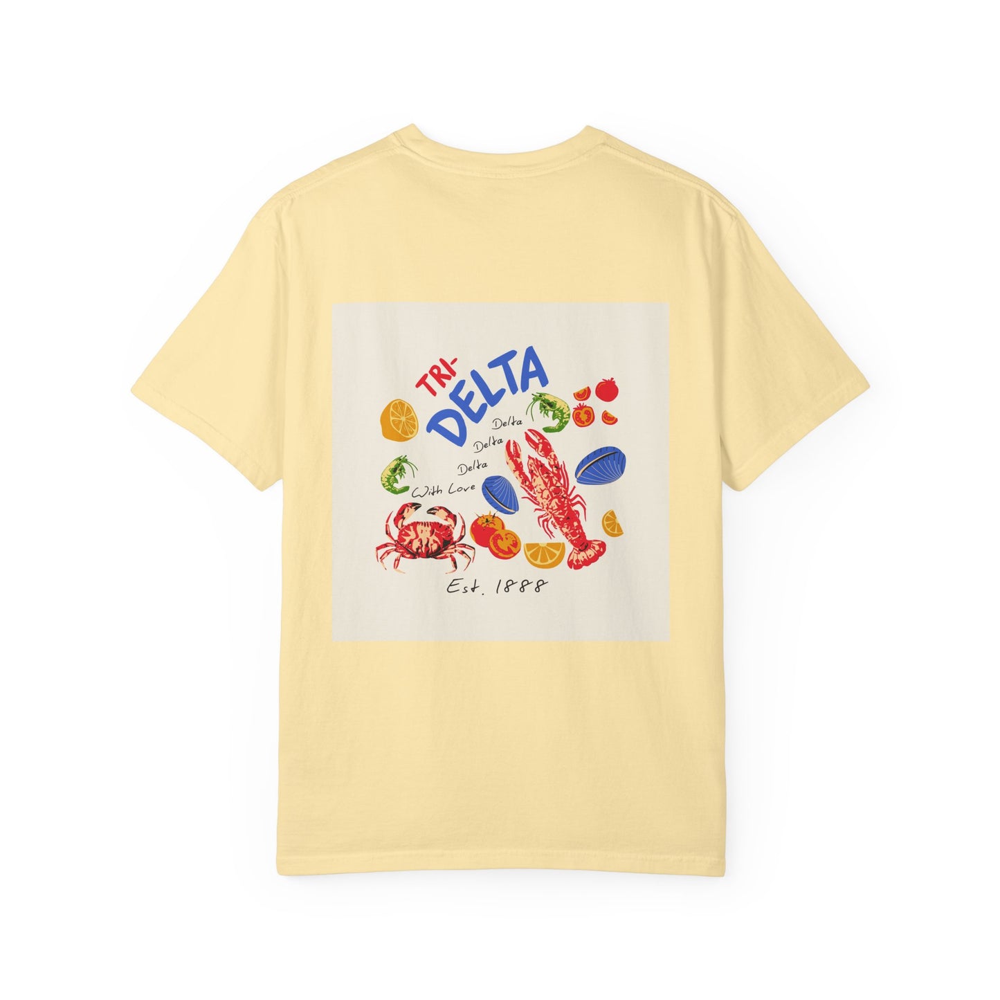 Tri Delta Sorority T-Shirt | Delta Delta Delta Sisterhood Coastal Graphic Design