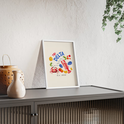 Tri Delta Sorority Framed Poster