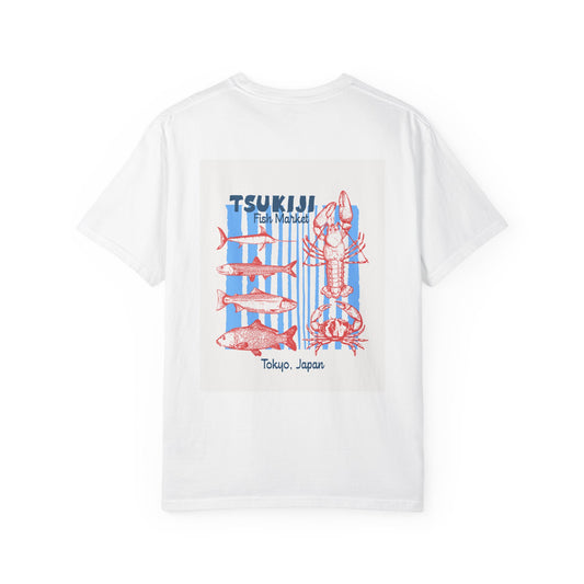 Tsukiji Fish Market Seafood Graphic T-Shirt