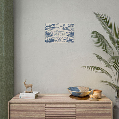 Monaco Polo Club Print | French Toile Equestrian Art