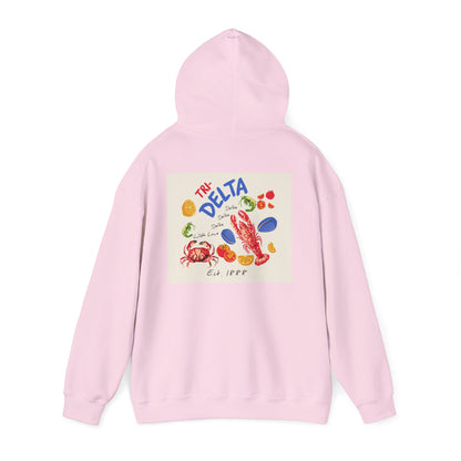 Tri Delta Sorority Hoodie | Delta Delta Delta Sisterhood Coastal Graphic Design