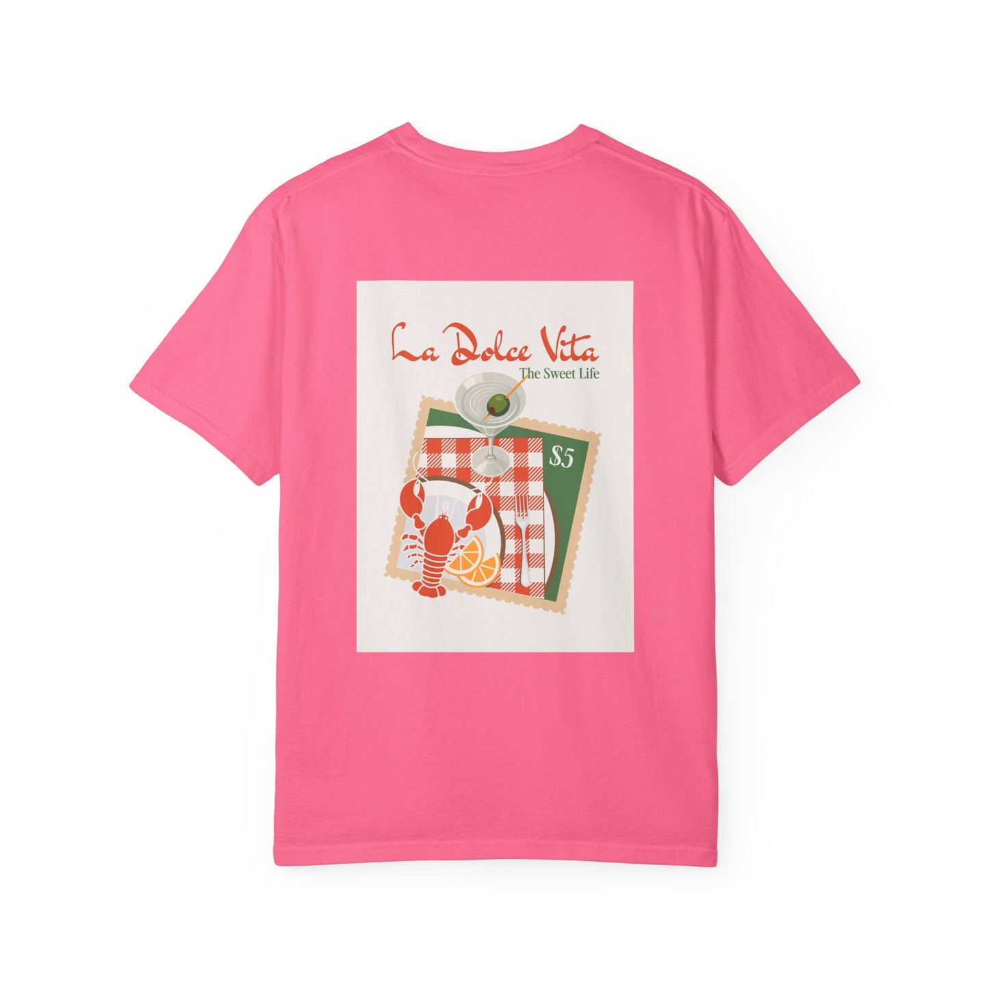 La Dolce Vita Lobster Picnic Graphic T-shirt