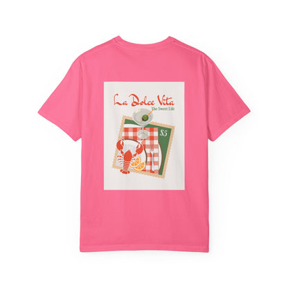 La Dolce Vita Lobster Picnic Graphic T-shirt