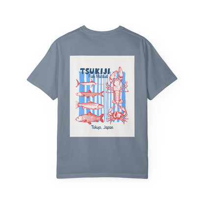 Tsukiji Fish Market Seafood Graphic T-Shirt