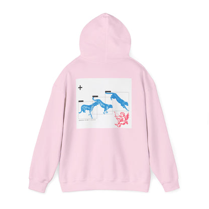 Cherub Angel Cheetah Leopard Hoodie | Neon Blue Pink College Sweats & Loungewear | Gift for Her Big Little Gift Sorority Gift