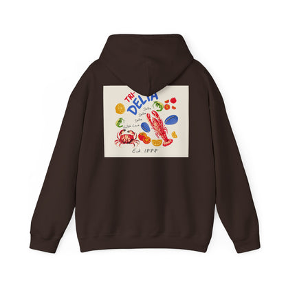 Tri Delta Sorority Hoodie | Delta Delta Delta Sisterhood Coastal Graphic Design
